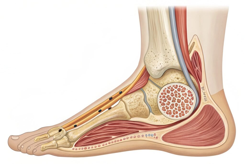 a highly detailed anatomical illustration of a fla