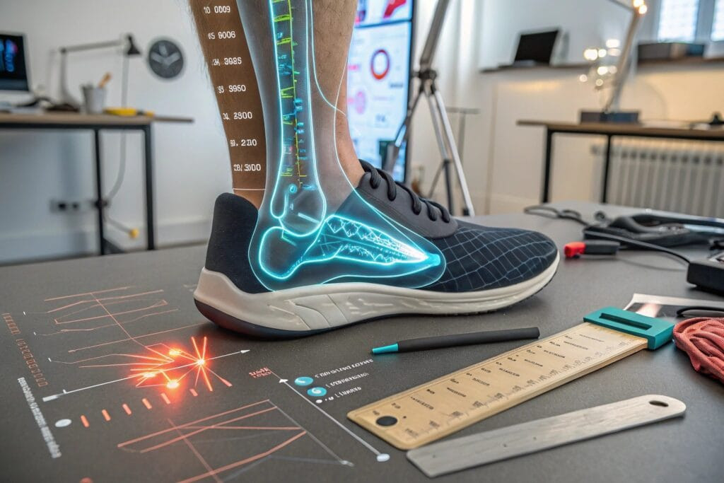 detailed close up of a foot anatomy hologram inter