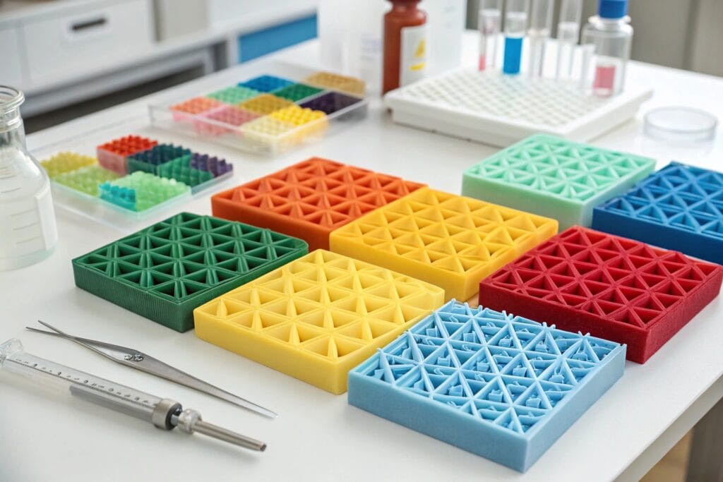 multicolored material blocks eva ortholite sili