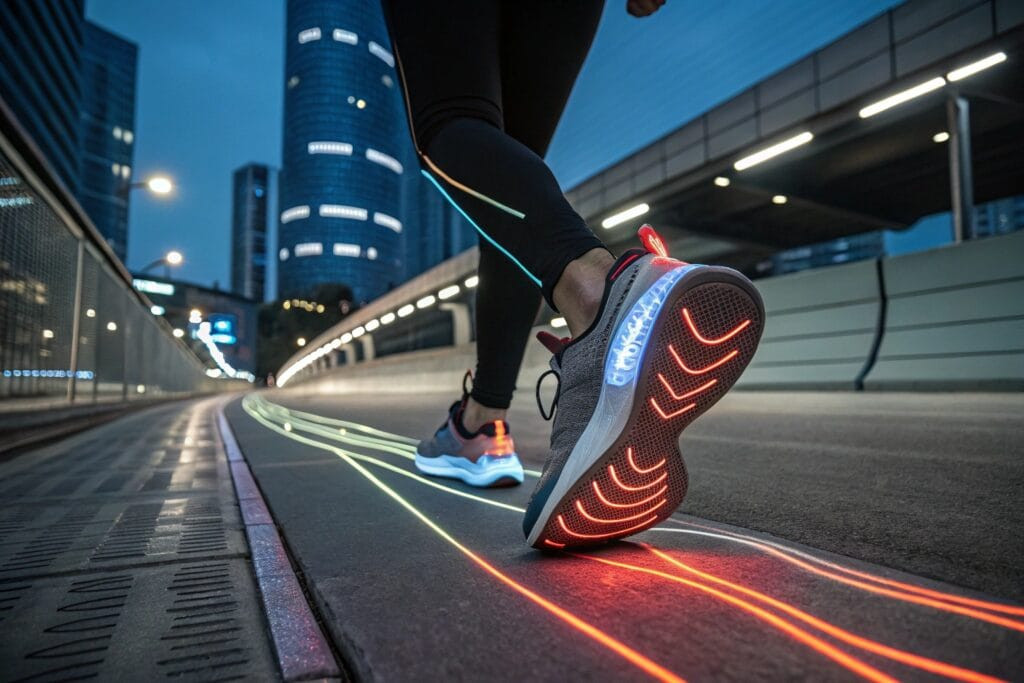 a dynamic close up of high tech shock absorbing in