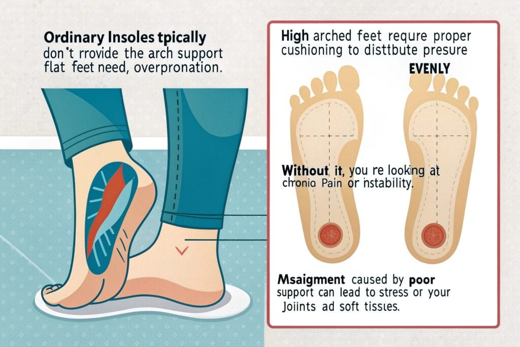 flat feet ordinary insoles typically don t provid